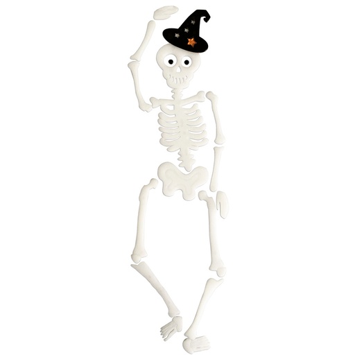 [GRA68070400] SET FIGURAS GEL ESQUELETO HALLOWEEN