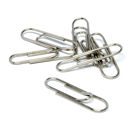[GRA00470280] CAIXA 100 CLIPS NIQUEL LABIADOS 32MM KORES