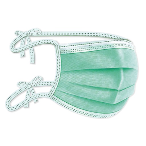 [GRA85005120] CAIXA 25 MASC.QUIRUR.IIR C/FITAS VERDE