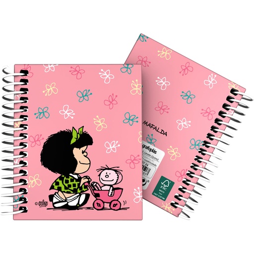 [GRA16532724] CADERNO FOR.A7 C5MM MAFALDA BABY CART