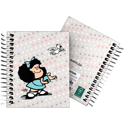 [GRA16532726] CADERNO FOR.A7 C5MM MAFALDA BIRD
