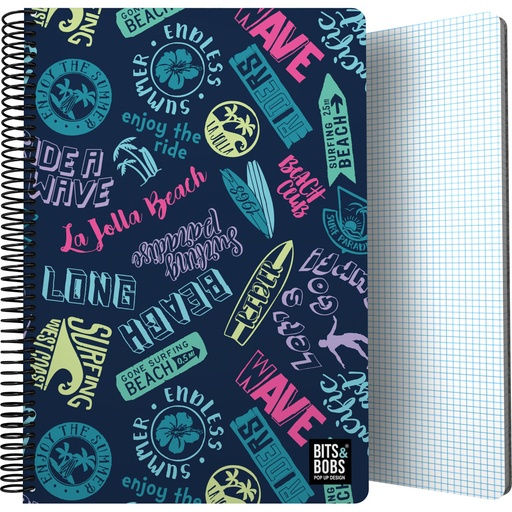 [GRA16502220] CADERNOPP Fo 80H 90G C4MM B&B BEACH