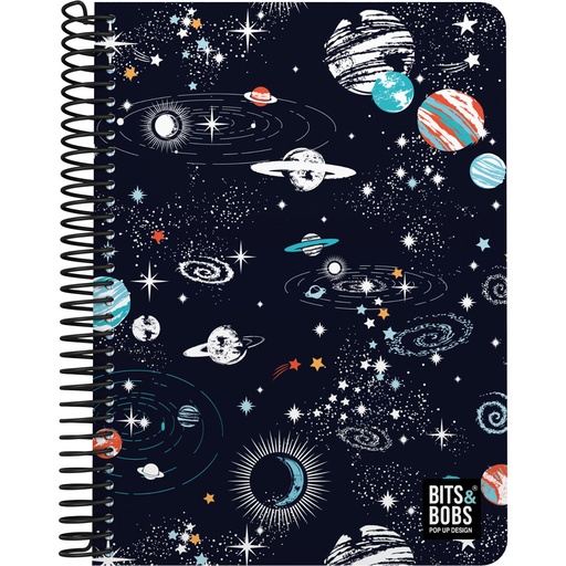 [GRA16512221] CADERNOPP 4o 80H 90G C4MM B&B COSMOS