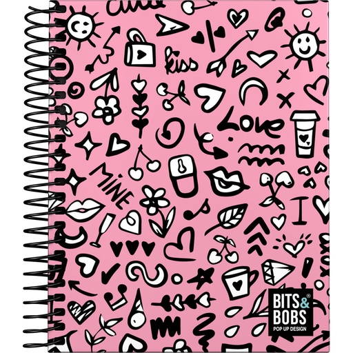 [GRA16522714] CADERNO FOR.A6 C5MM B&B I LOVE YOU