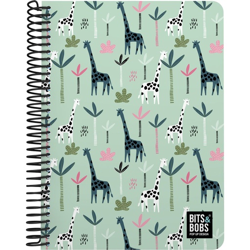 [GRA16512213] CADERNOPP 4o 80H 90G C4MM B&B JUNGLE