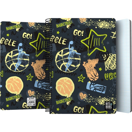 [GRA16502212] CADERNOPP Fo 80H 90G C4MM B&B STREETBALL