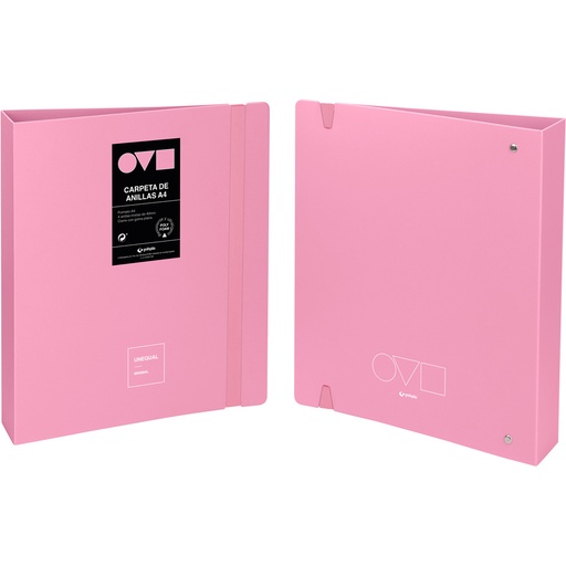 [GRA88140353] CARP ANILLAS 4D40 A4 UNEQ MINIMAL ROSA