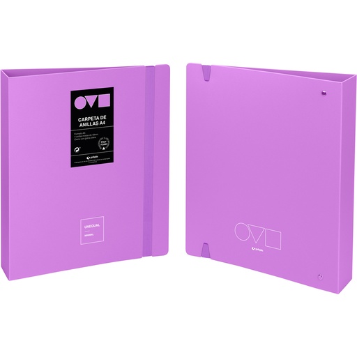 [GRA88140369] CARP ANILLAS 4D40 A4 UNEQ MINIMAL LAVAND