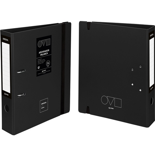 [GRA17262810] ARQUIVO A4 65MM UNEQ MINIMAL PRETO