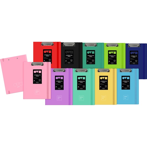 [GRA01551099] CARP A4 C/PINZA SUP UNEQ MINIMAL SURTIDO