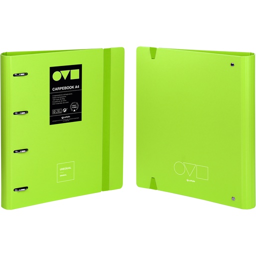[GRA88104021] CARPEBOOK 4D35 A4 UNEQ MINIMAL VERDE
