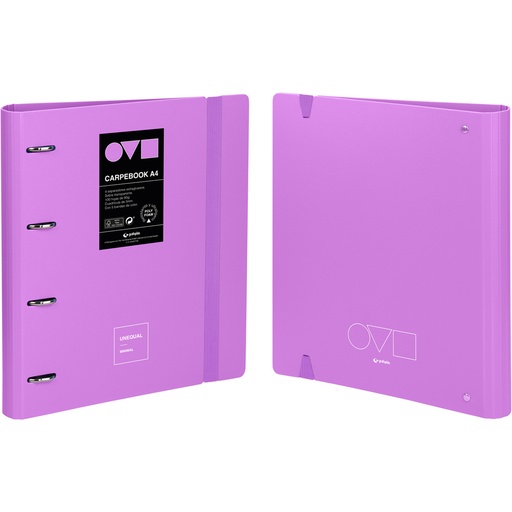 [GRA88104069] CARPEBOOK 4D35 A4 UNEQ MINIMAL LAVANDA