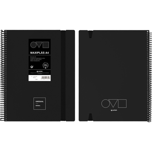 [GRA39222210] MAXIPLAS 20F A4 UNEQ MINIMAL NEGRO