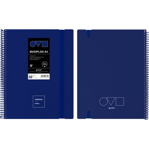 [GRA39223230] MAXIPLAS 30F A4 UNEQ MINIMAL AZUL