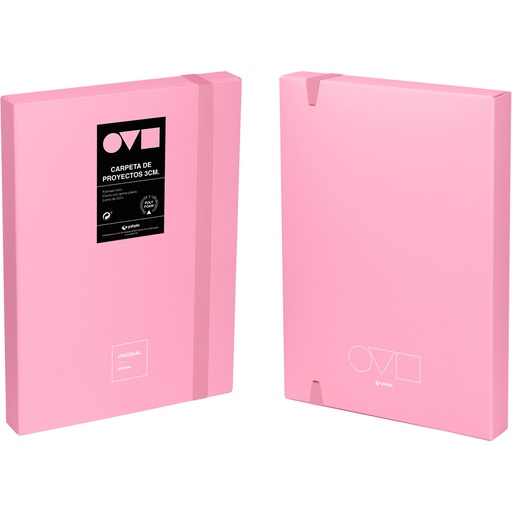 [GRA91271053] CAJA PROYECTO 3CM UNEQ MINIMAL ROSA