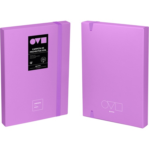 [GRA91271069] CAJA PROYECTO 3CM UNEQ MINIMAL LAVANDA