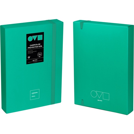 [GRA91271236] CAJA PROYECTO 5CM UNEQ MINIMAL TURQUES