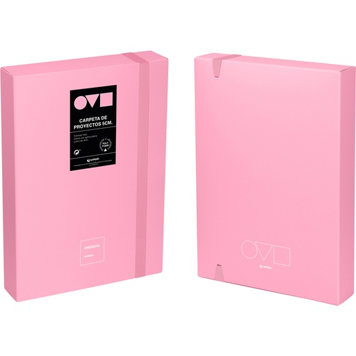 [GRA91271253] CAJA PROYECTO 5CM UNEQ MINIMAL ROSA