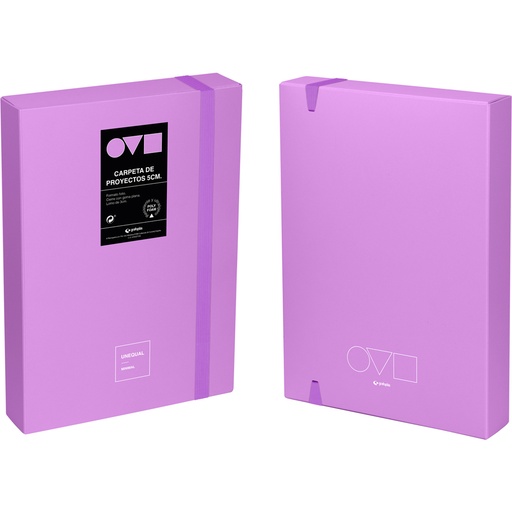 [GRA91271269] CAJA PROYECTO 5CM UNEQ MINIMAL LAVANDA