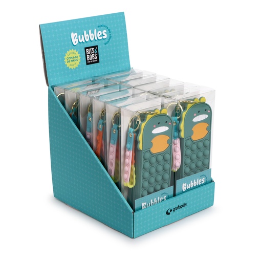 [GRA37761800] ESTOJO DINO C/COLG.BUBBLES SIL SURT12