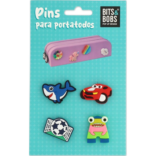 [GRA37762200] SET 4 PINS SILICONE SURTIDO 1