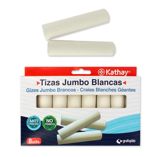 [KAT86001570] CAJA 8 TIZAS JUMBO BLANCAS KATHAY