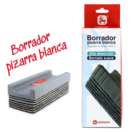 [KAT86001801] BLISTER 1 BORRACHA PIZARRA BRANCA CENTA