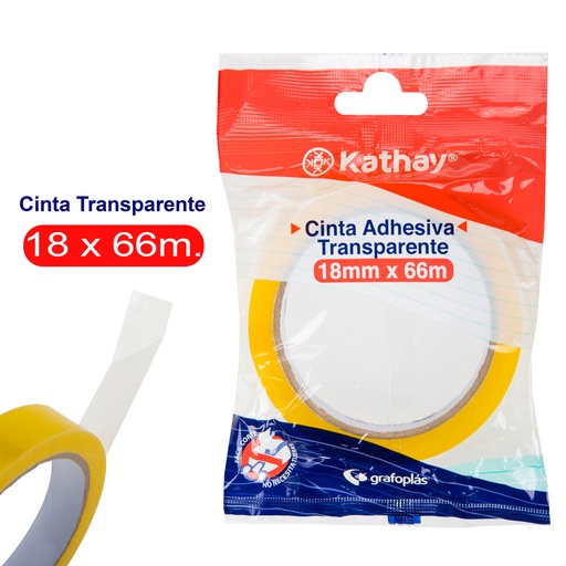 [KAT86003400] BOLSA CINTA TRANS. 18MMX66M