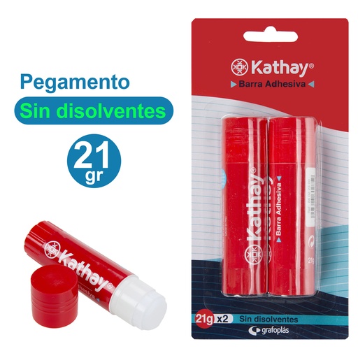 [KAT86025100] BLISTER 2UD 21G BARRA PEGAMENTO KATHAY