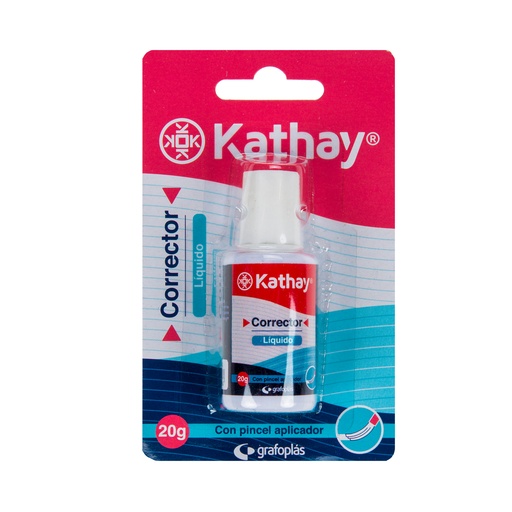 [KAT86030100] CORRECTOR BOTE 20ML PINCEL KATHAY