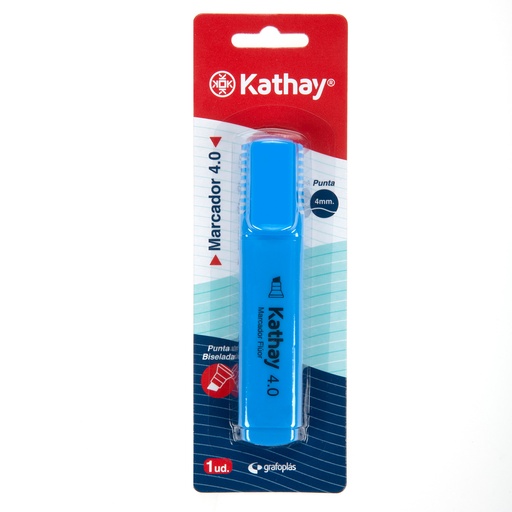 [KAT86211830] BLISTER 1MARCA.FLUOR 4MM P.BISEL. AZUL