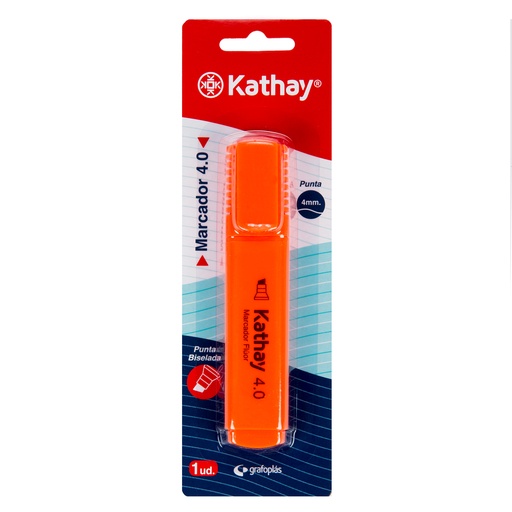 [KAT86211852] BLISTER 1MARCA.FLUOR 4MM P.BISEL.LARANJA
