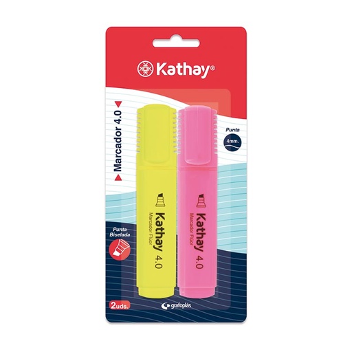 [KAT86211953] BLISTER 2MARCA.FLUOR 4MM P.BISEL.AMA+ROS