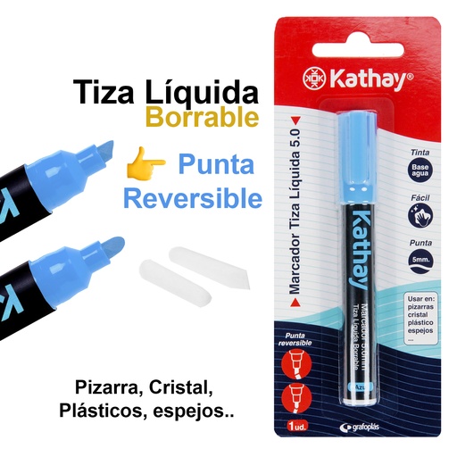 [KAT86212630] BLISTER 1MARCA.TIZA P.CONICA AZU.KATHAY