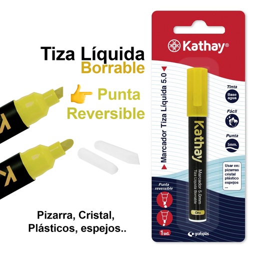 [KAT86212665] BLISTER 1MARCA.TIZA P.CONICA ORO KATHAY