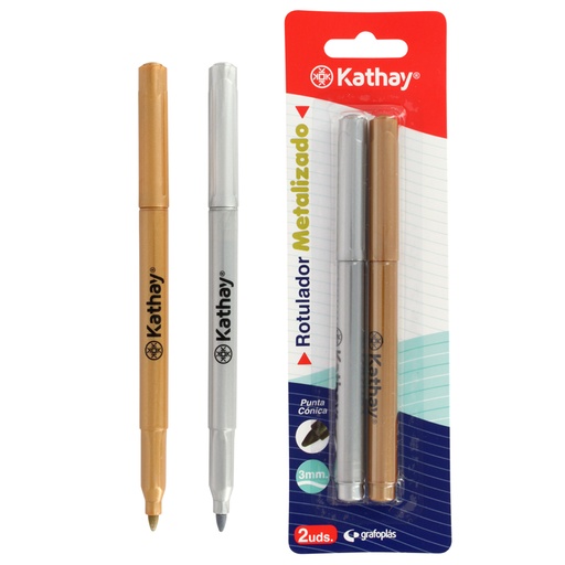 [KAT86240399] BLISTER 2ROTUS METAL 3MM ORO-PLAT KATHAY