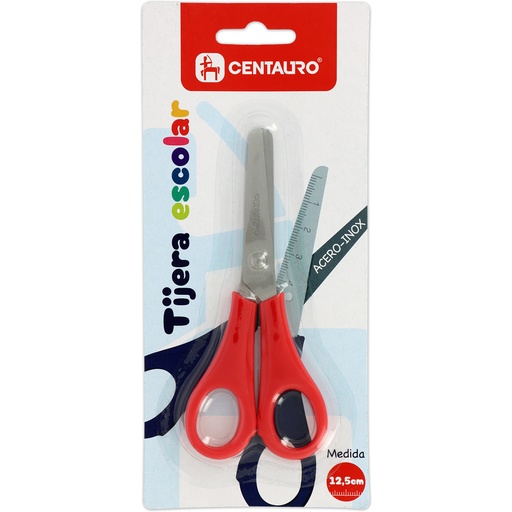 [KAT86421598] BLISTER 1 TESOURA ESC.12,5CM CENTAURO