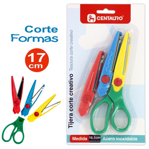 [KAT86425001] BLISTER 1 TESOURA MAN+2 CUCHILLAS CENTAUR