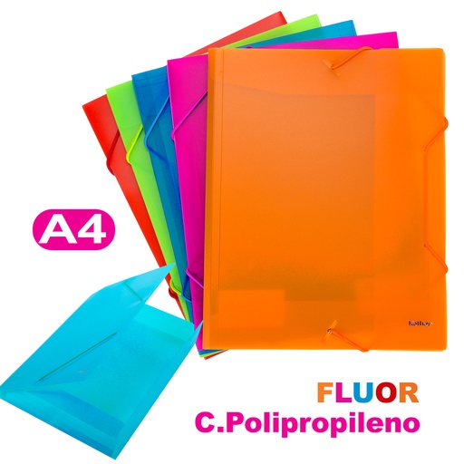 [KAT86480499] CARP.SOLAP/GOMAS A4 PP FLUOR COL.SU.KTY