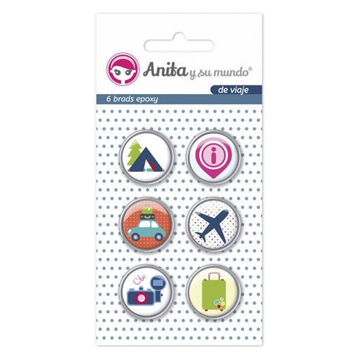 [GRA37010114] PACK6 BRADS EPOXY DE VIAJE
