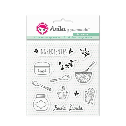 [GRA37010338] PACK 12 SELLOS TRANS MIS RECETAS