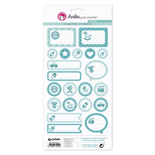 [GRA37010510] PACK 5 LAMINAS PEGAT.COLECCION MI SOL