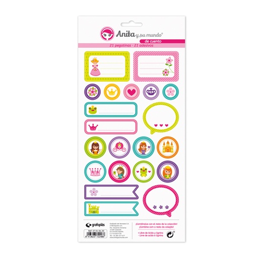 [GRA37010520] PACK 5 LAMINAS PEGAT.COLECCION DE CUENTO