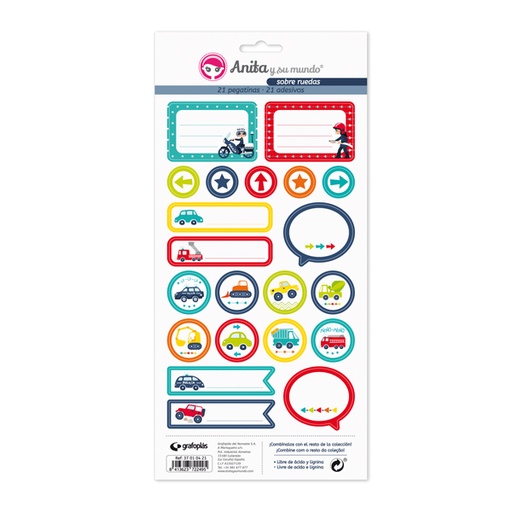 [GRA37010521] PACK 5 LAMINAS PEGAT.COLECCION SOBRE RUE