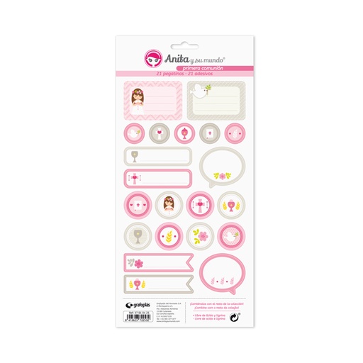 [GRA37010525] PACK 5 LAMINAS PEGAT.COLECCION 1aCOM.ELL