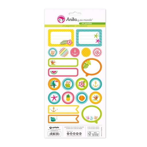 [GRA37010530] PACK 5 LAMINAS PEGAT.COLECCION MI PARAIS