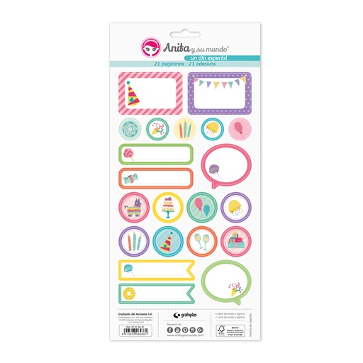 [GRA37010551] PACK5 LAMINAS PEGATINAS DIA ESPECIAL 22