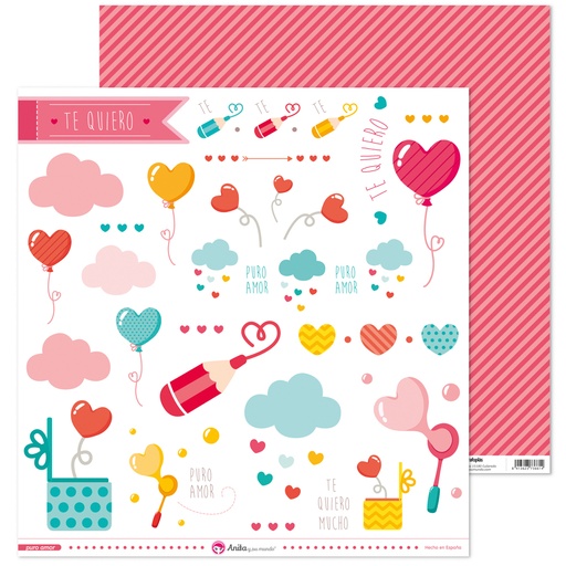 [GRA37010933] PACK5 LAMINAS FIGUR.RECORTABL. PURO AMOR