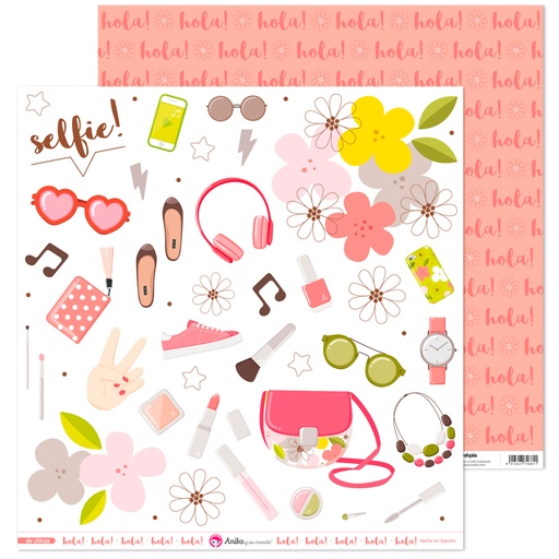 [GRA37010935] PACK5 LAMINAS FIGUR.RECORT. DE CHICAS