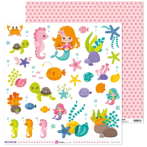 [GRA37010936] PACK5 LAMINAS FIGUR.RECORT.BAJO EL MAR